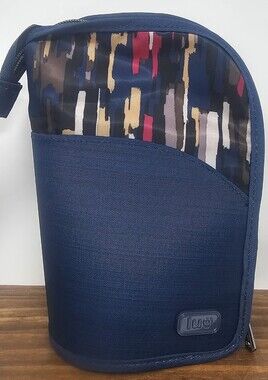 NWOT Lug Canoe Cosmetic Pouch Brush Holder Case Zip Riverwalk Multicolor